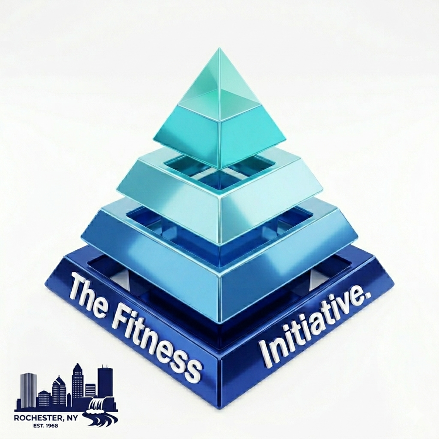 The Fitness Initiative pyramid — Fitness & Nutrition at the foundation of self-actualization